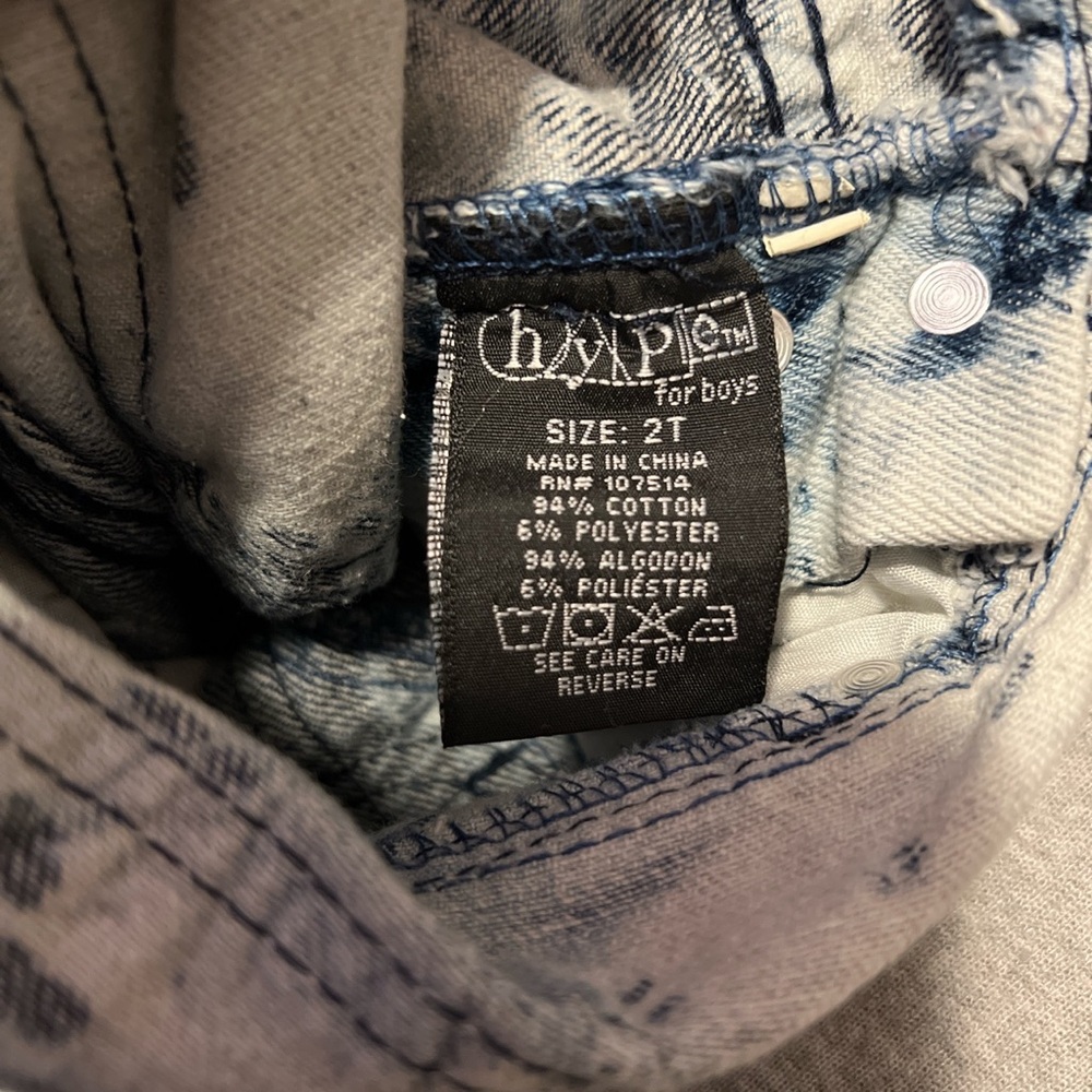 VINTAGE HYPE ACID WASH OVERALLS‎ - Picture 4 of 5
